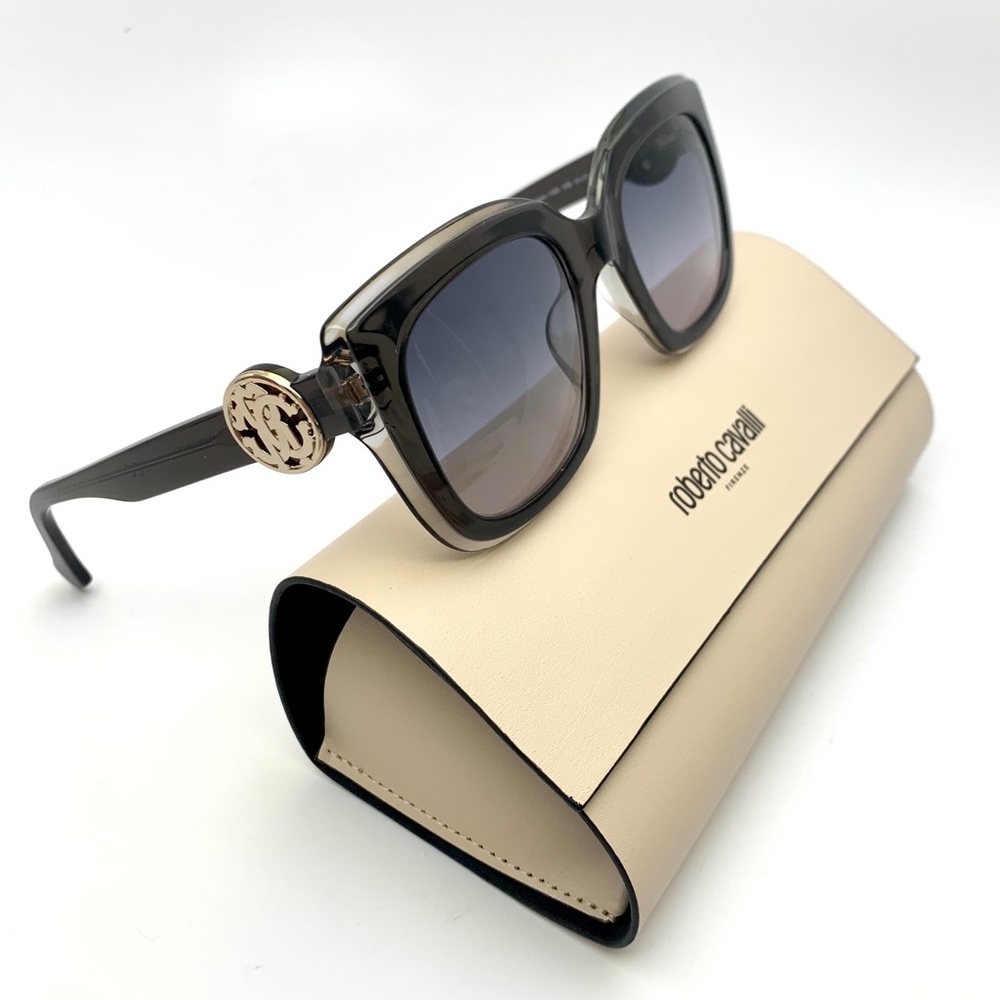 ROBERTO CAVALLI 51mm SQUARE GROSSETTO SUNGLASSES - Picture 14 of 15